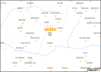 map of Debekʼ