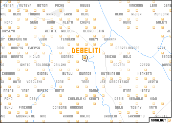 map of Debelītī