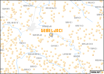 map of Debeljaci