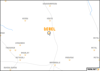 map of Débèl
