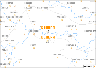 map of Debera