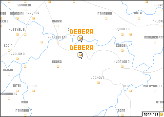 map of Debera