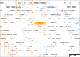 map of De Berg