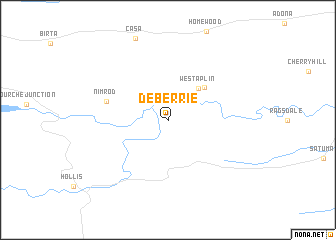 map of Deberrie