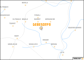 map of Débé Sorfa