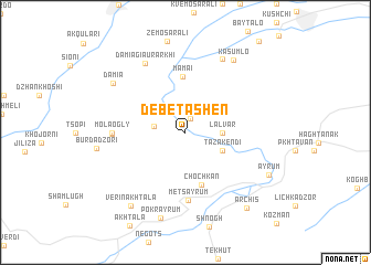 map of Debetashen