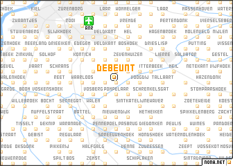 map of De Beunt