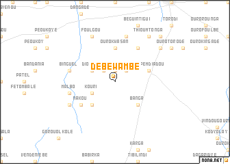 map of Debéwambé