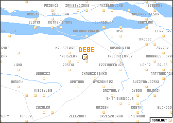 map of Dębe