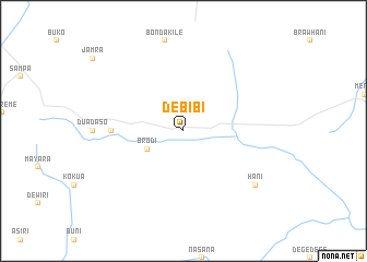 map of Debibi