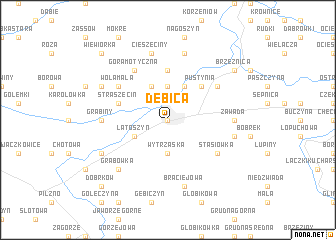 map of Dębica