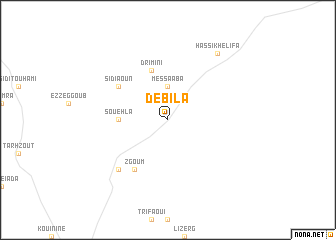map of Debila