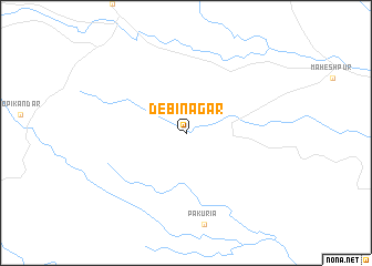 map of Debinagar