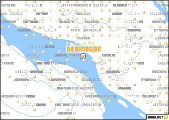 map of Debinagar