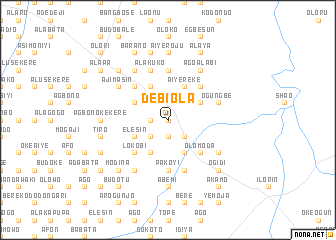 map of Debiola
