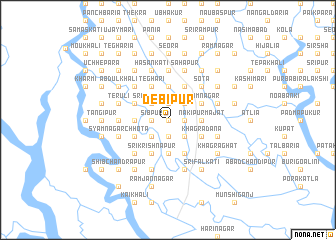 map of Debīpur