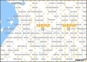 map of Debipur