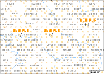 map of Debipur