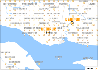 map of Debīpur