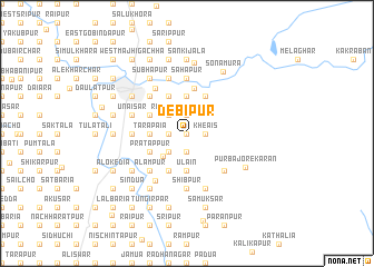 map of Debīpur