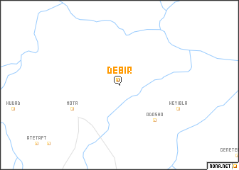 map of Debir