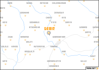 map of Debir