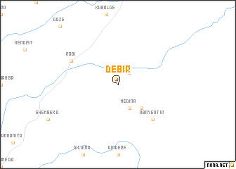 map of Debir