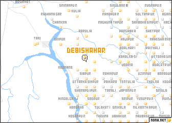 map of Debīshahar