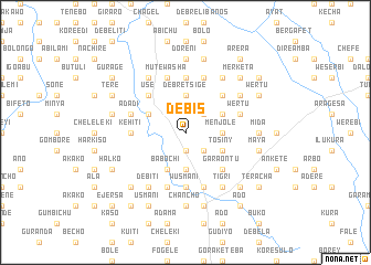 map of Debīs