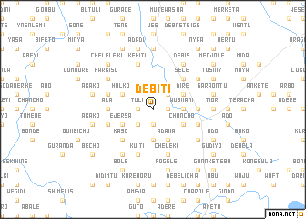 map of Dēbītī