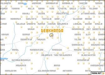 map of Debkhanda