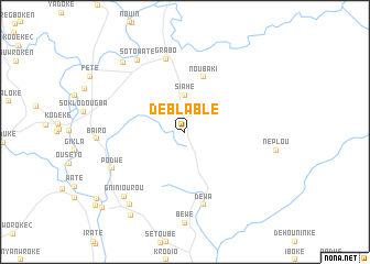map of Déblablé