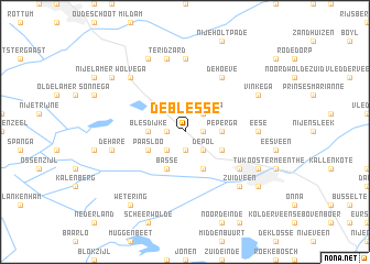 map of De Blesse