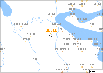 map of Deble