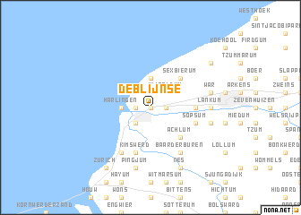 map of De Blijnse