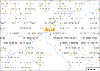 map of Dęblin