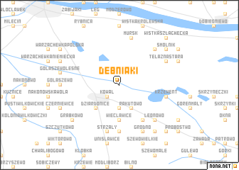 map of Dębniaki