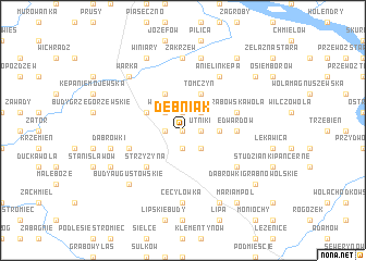 map of Dębniak