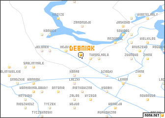 map of Dębniak