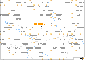 map of Dębniałki