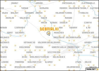 map of Dębniałki