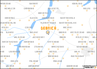 map of Dębnica