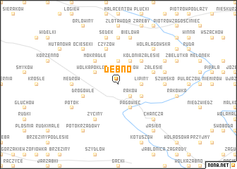 map of Dębno