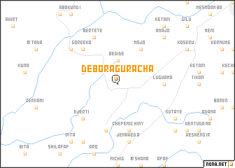 map of Debora Guracha