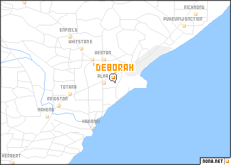 map of Deborah