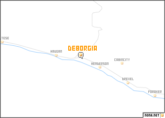 map of De Borgia