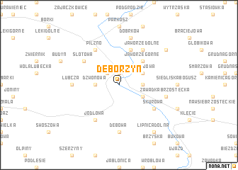 map of Dęborzyn