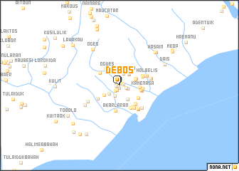 map of Debos