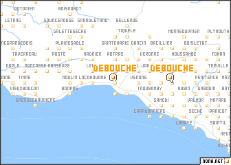 map of Débouché