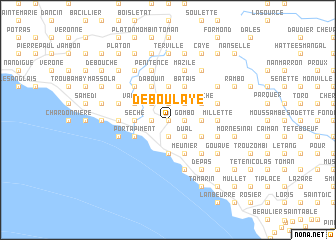 map of Déboulaye
